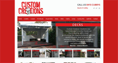 Desktop Screenshot of customcubbies.com.au