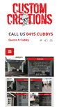 Mobile Screenshot of customcubbies.com.au